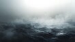 © irawan - Misty Ocean Waves Under a Cloudy Sky