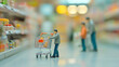 © DrPhatPhaw - Supermarket Miniature, wallpaper, the shopping simulation in a supermarket