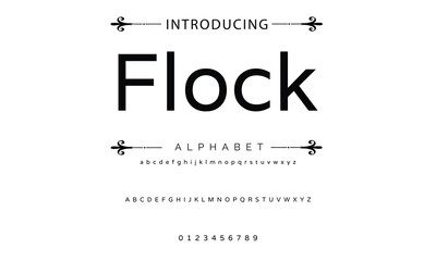 Poster - Abstract minimal modern alphabet fonts. Typography technology vector illustration