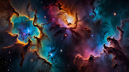 Wall Mural - pace background, the universe, nebula and galaxies, space background, the universe and space