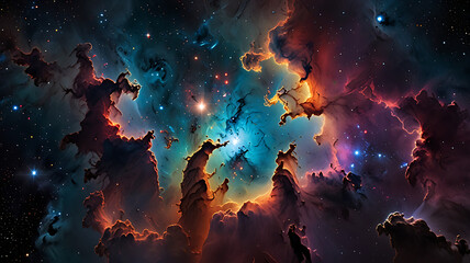 Wall Mural - pace background, the universe, nebula and galaxies, space background, the universe and space