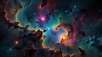 Wall Mural - pace background, the universe, nebula and galaxies, space background, the universe and space