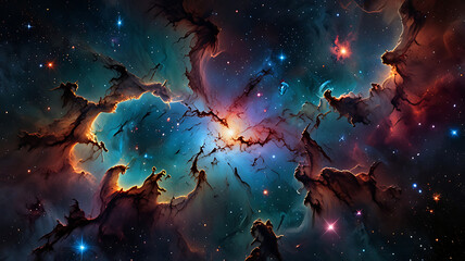 Wall Mural - pace background, the universe, nebula and galaxies, space background, the universe and space