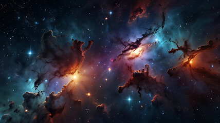 Wall Mural - pace background, the universe, nebula and galaxies, space background, the universe and space