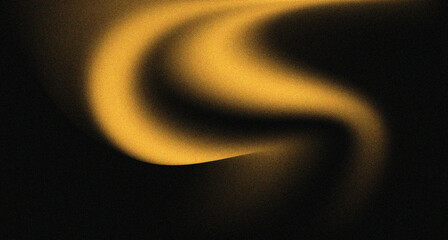 Wall Mural - abstract yellow background with black grainy gradient