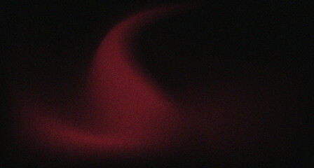 Wall Mural - dark red color gradation on a deep black background with grainy noise for design