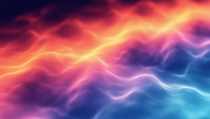 Poster - A blurry color gradient background with purple pink blue grainsy gradients
