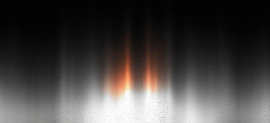 Aufkleber - Gray black white glowing abstract gradient shape on black grainy background with minimal header design copyspace