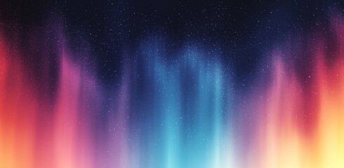 Poster - A purple white blue grainy color gradient background is paired with glowing noise texture as the cover header and banner design.