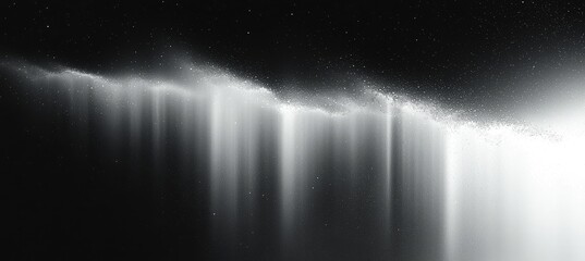 Fototapete - textured glowing cover header poster black backdrop with black white gray grainy gradient background noise