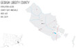 © malachy120 - Large and detailed map of Liberty County in Georgia, USA.