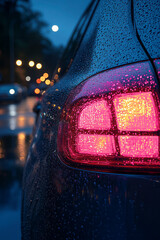 Aufkleber - Raindrops on car window,