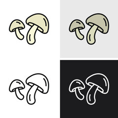 Wall Mural - Mushroom icon