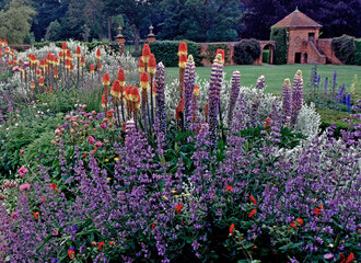 Wall Mural - Flower Border in Country House Garden