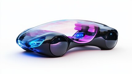 Poster - Visualize a futuristic car that looks like it from the future but is completely practical for today world.