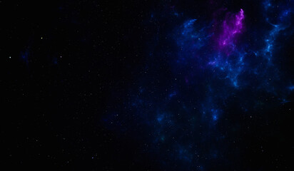 Wall Mural - space with beautiful nebula and stars.