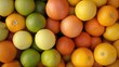 © VRVisionary - Close up of an assortment of various citrus fruits stacked together