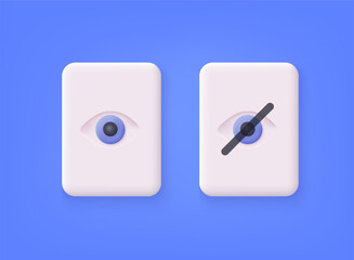 Poster - File directory, document for app interface. 3D Web Vector Illustrations.