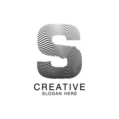 Wall Mural - Unique Modern Creative elegant letter S logo Abstract template Design. Premium Monogram Vector