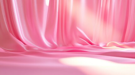 Poster - Soft gradient backdrop featuring a velvet pink banner