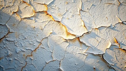 Canvas Print - Cracked Plaster Wall, Surreal Photography, Intricate Pattern