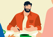 © Westend61 - Man doing paperwork with colleagues in office