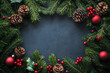 © Tetiana - Generative AI picture with festive xmas decor and tree toys