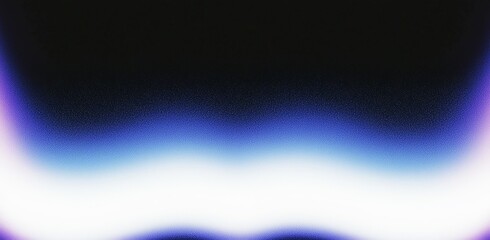 Poster - A cover design featuring a grainy texture with a gradient of purple, white, and blue, creating a glowing noise effect for a header, poster, or banner.