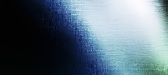 Aufkleber - A dark, grainy background featuring a glowing blue abstract noise texture shape on a black banner poster header backdrop with copy space.