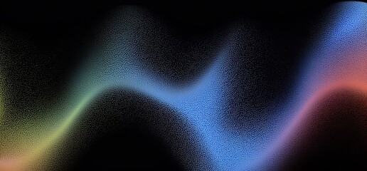 Aufkleber - A dynamic abstract background with vibrant dark tones of red, green, and black, featuring a glowing, grainy wave design, perfect for banners, posters, or headers.