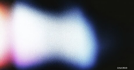 Poster - A vivid color gradient on a black background, featuring an abstract design in shades of purple, pink, and blue, with space for text.