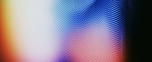 Poster - A vibrant abstract design featuring flowing colors in shades of pink, blue, purple, and red, with a grainy texture, suitable for a summer banner, header, or poster.