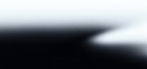 Aufkleber - A gradient background featuring black, white, and grey with a smooth, grainy texture and grunge effect, including a spotlight and banner with copy space.