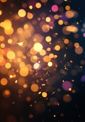 Poster - Abstract light bokeh with vibrant colors and a dreamy quality, perfect for background use.