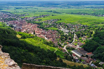 Sticker - ribeauville panorama taken in summer