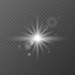 © Nadiia - light from the glare. The star flashed. Vector illustration