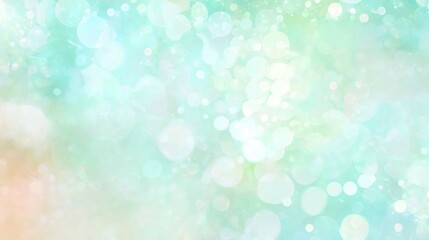 Poster - Ethereal Bokeh Background with Soft Pastel Gradient and Glittering Lights for Creative  Dreamy  and Magical Imagery