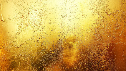 Poster - Golden textured background with glittering effect, evoking warmth and luxury. surface appears metallic with rich, vibrant hue, creating sense of opulence and elegance
