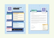 © CheowKeong - Modern colourful cv resume. Vector job application layout.