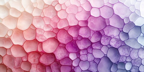 Aufkleber - Colorful abstract background featuring a pattern of rounded shapes in soft hues of pink, purple, and white.