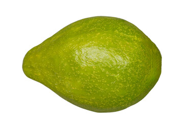 Wall Mural - A whole ripe green avocado isolated transparent