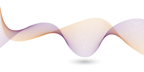 Poster - abstract technology backgrounds by wave lines background. curve modern pattern
