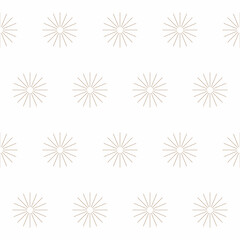 Aufkleber - Graphic Vintage Star Seamless Pattern background. Minimalist Wrapping Paper Print, Boho Style Wallpaper Decoration Design. Line Ray Starry Textile fabric Swatch.