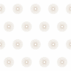 Aufkleber - Graphic Vintage Star Seamless Pattern background. Minimalist Wrapping Paper Print, Boho Style Wallpaper Decoration Design. Line Ray Starry Textile fabric Swatch.
