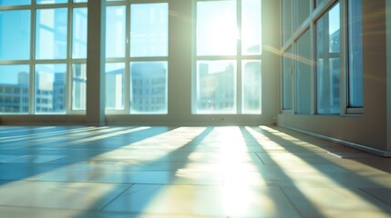 Poster - A building with natural light pouring in through the windows