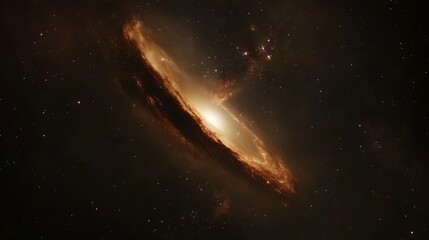 Wall Mural - a captivating 4k image of a spiraling galaxy in space, with its dynamic structure glowing amidst a f