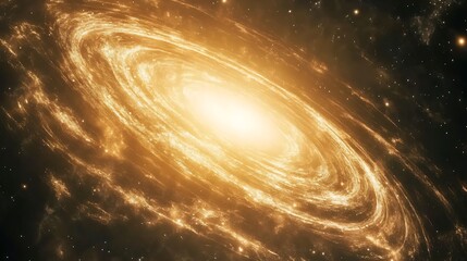 A magnificent galaxy spiraling in space, shown with exquisite detail in 4K resolution. 