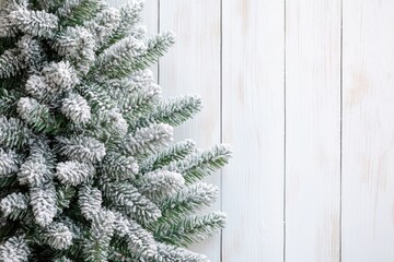 Poster - Close-up of a pine tree covered in snow
