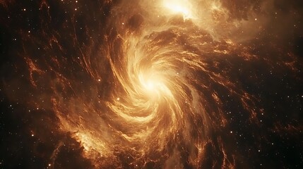 A mesmerizing 4K image of a galaxy spiraling in deep space, illuminated by countless stars and glowing interstellar clouds.
