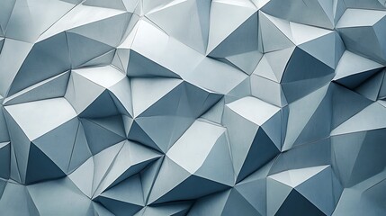 Poster - Unique origami-inspired pattern showcasing three-dimensional geometric shapes in a contemporary design